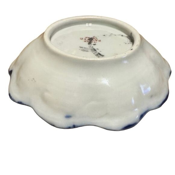 Vintage Handpainted Japan Scalloped Mini Bowl - Picture 7 of 8